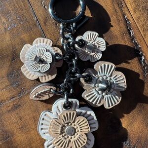 Coach Tea Rose Keychain/Charm- NWOT